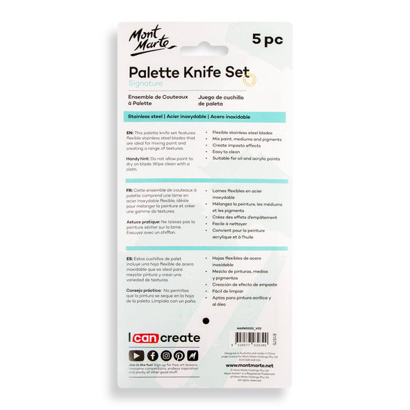 Palette Knife Set Signature 5pc