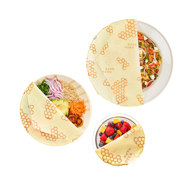 Bee's Wrap - HexHugger™ Bowl Cover 3 Pack - Honeycomb