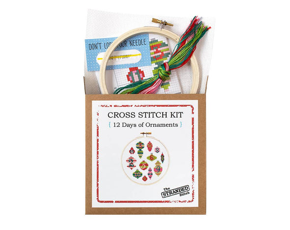 12 Days of Ornaments DIY Cross Stitch Kit