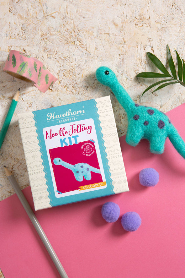 Diplodocus Mini Needle Felting Kit - Hawthorn Handmade