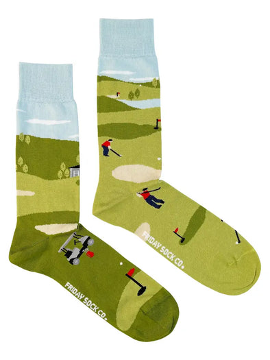 Golf Scene Socks