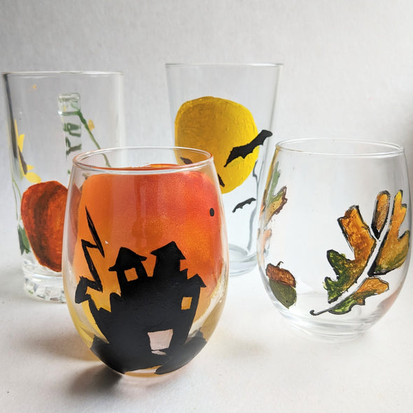 Fall/Spooky Season Glassware Painting Workshop (Cambridge)