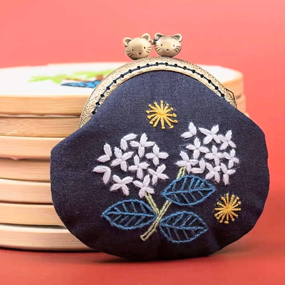 Quick and Easy Embroidered Coin Purse -