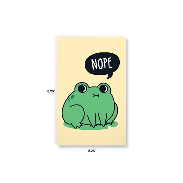 Nope Frog Classic Layflat Journal Notebook