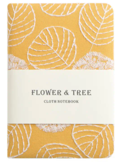 Flower & Tree Cloth Notebook