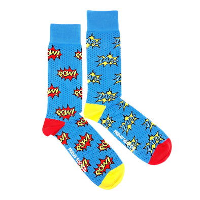 Socks | Pow Zap | Fun Socks | Comic Book | Retro