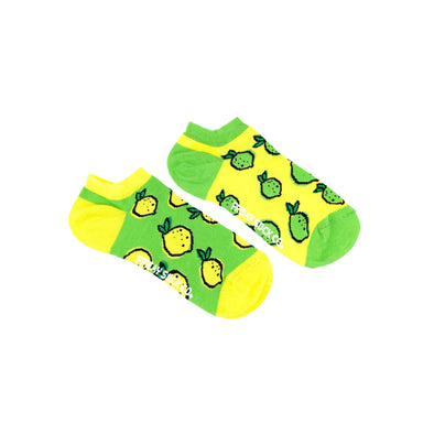 Women’s Ankle Socks | Lemons & Limes | Mismatched