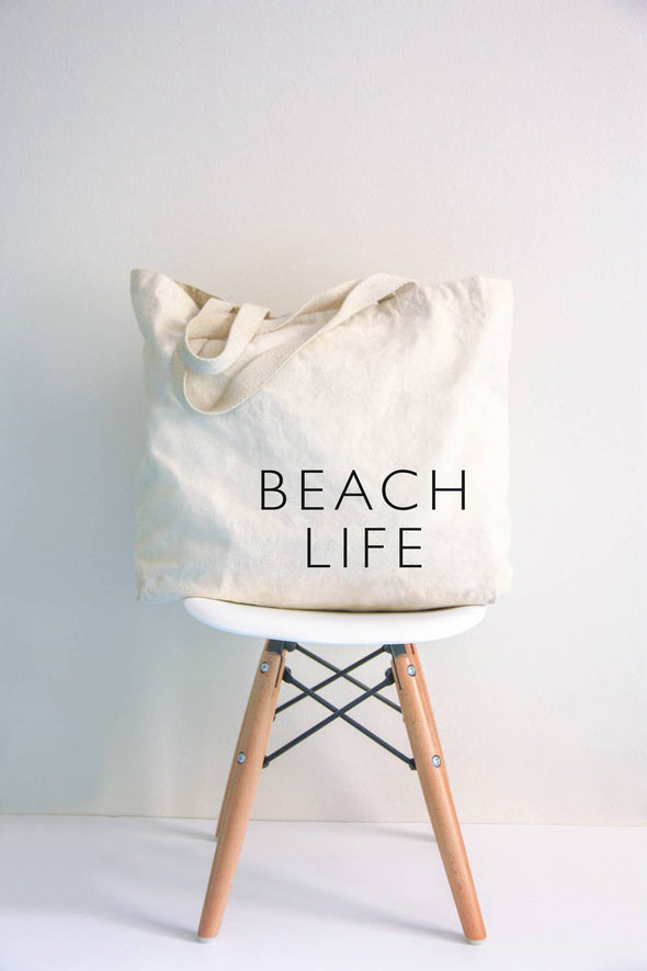 Canvas Beach Life Tote Bag