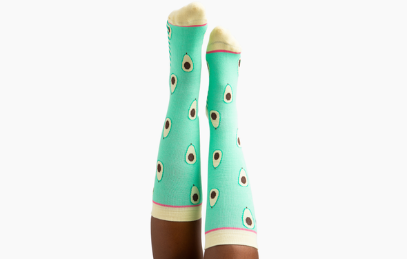 Woven Pear Socks - Compression Socks, It's an Avocado