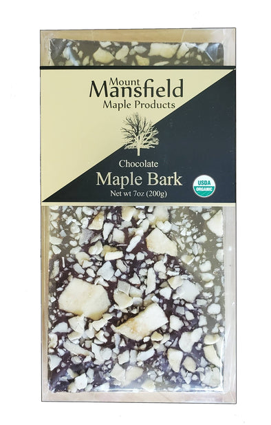 Organic Mixed box of White and Dark Chocolate Maple Bark-7oz