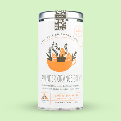 Lavender Orange Grey – 15 Tea Bag Tin