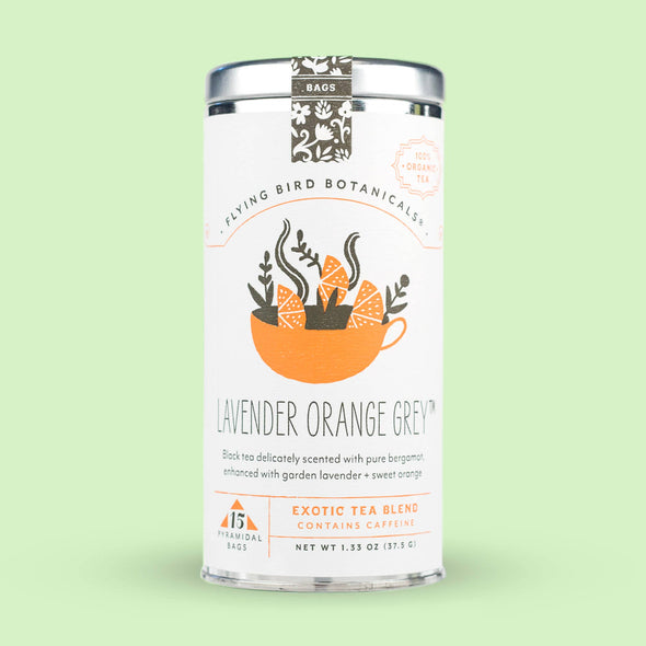 Lavender Orange Grey – 15 Tea Bag Tin